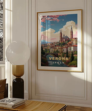 Çerçevesiz Poster Romantizmin Şehri