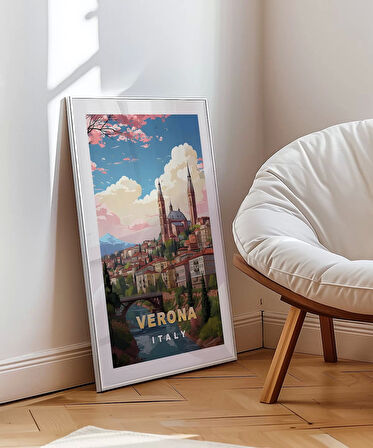 Çerçevesiz Poster Romantizmin Şehri