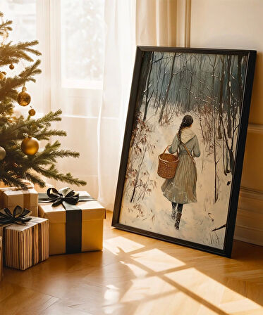 Çerçevesiz Poster Sırtı Dönük Kış