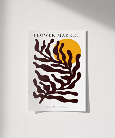 Çerçevesiz Poster Flower Market