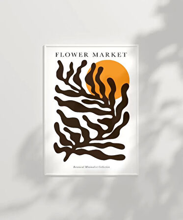 Çerçevesiz Poster Flower Market