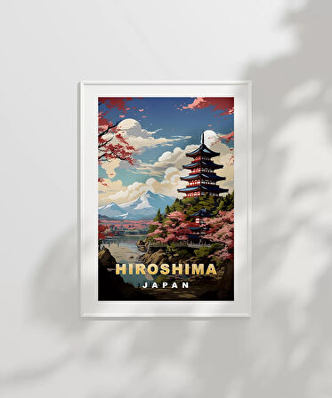 Çerçevesiz Poster Hiroşima'nın Huzurlu Manzarası