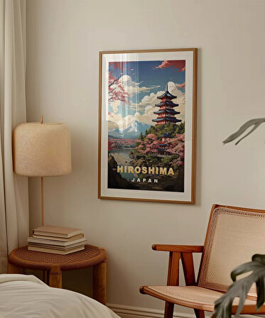 Çerçevesiz Poster Hiroşima'nın Huzurlu Manzarası