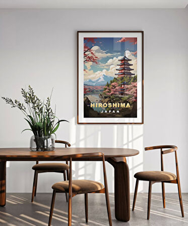 Çerçevesiz Poster Hiroşima'nın Huzurlu Manzarası