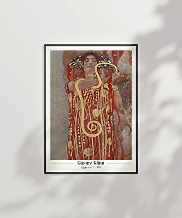 Çerçevesiz Poster Gustav Klimt Hygieia