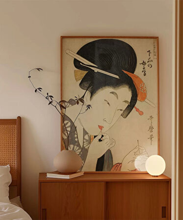 Çerçevesiz Poster Geisha’nın Hazırlığı