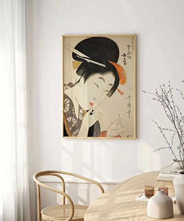 Çerçevesiz Poster Geisha’nın Hazırlığı