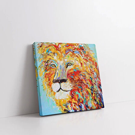 Ormanlar Kralı Aslan Kanvas Tablo