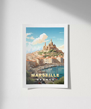 Çerçevesiz Poster Marsilya'nın Tarihi ve Deniz Estetiği
