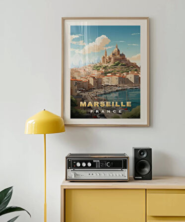 Çerçevesiz Poster Marsilya'nın Tarihi ve Deniz Estetiği