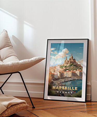 Çerçevesiz Poster Marsilya'nın Tarihi ve Deniz Estetiği