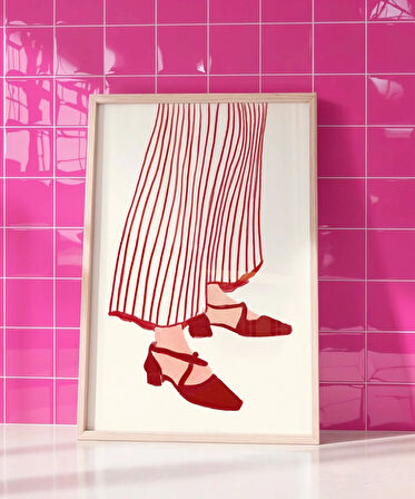 Çerçevesiz Poster Topuklu Şıklık