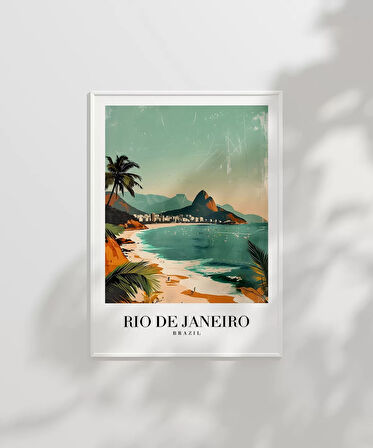 Çerçevesiz Poster Rio de Janeiro'nun Tropikal Güzelliği