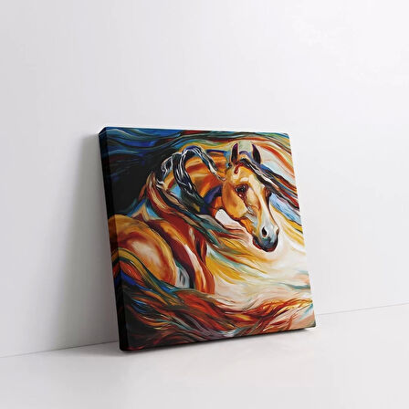 Hüzünlü At Kanvas Tablo