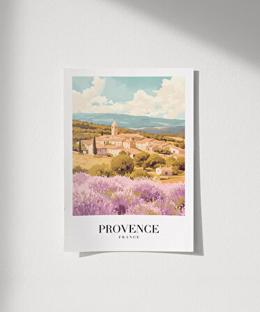 Çerçevesiz Poster Provence Doğası ve Mimari