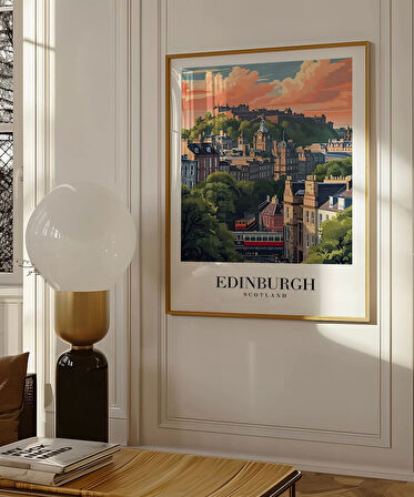Çerçevesiz Poster Edinburgh'un Tarihi Tepeleri