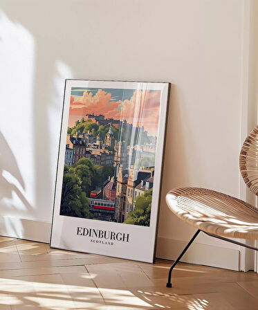 Çerçevesiz Poster Edinburgh'un Tarihi Tepeleri