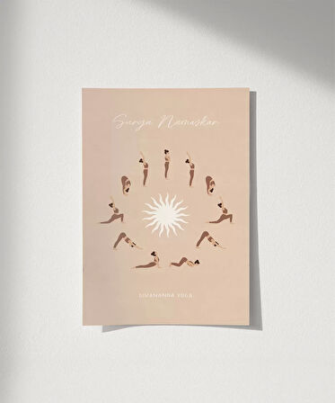 Çerçevesiz Poster Yoga ile Güne Başla