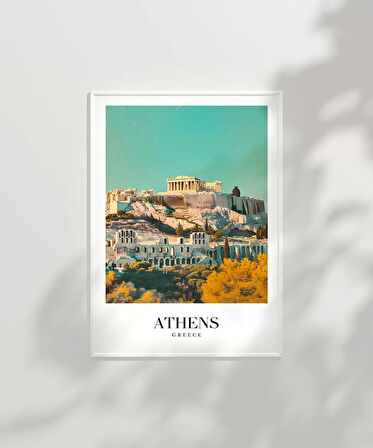 Çerçevesiz Poster Antik ve Modern Şehir