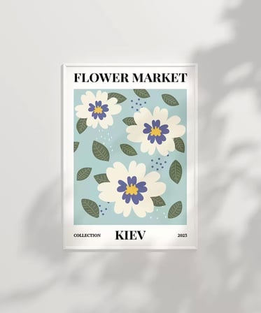 Çerçevesiz Poster Doğanın Kiev'deki Zarafeti