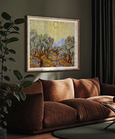 Çerçevesiz Poster Vincent Van Gogh Zeytin Ağaçları