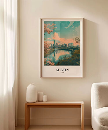 Çerçevesiz Poster Doğa ve Şehir Arasında