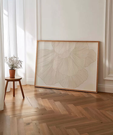 Çerçevesiz Poster Soyut Labirent Desenli