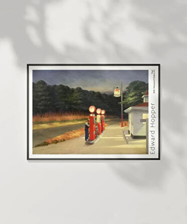 Çerçevesiz Poster Edward Hopper Gaz