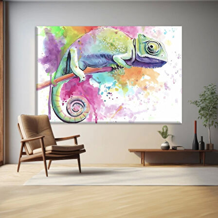 Kamelyonun Renk Dansı Kanvas Tablo