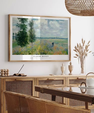 Çerçevesiz Poster Claude Monet Poppy Fields Near Argenteuil