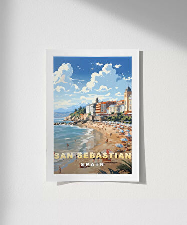 Çerçevesiz Poster San Sebastian'ın Sahil Büyüsü