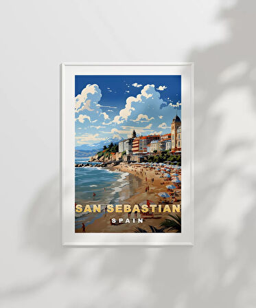 Çerçevesiz Poster San Sebastian'ın Sahil Büyüsü