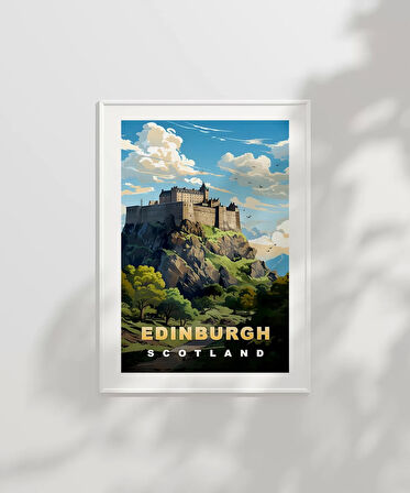 Çerçevesiz Poster Edinburgh Manzarası
