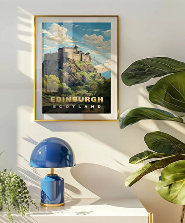 Çerçevesiz Poster Edinburgh Manzarası