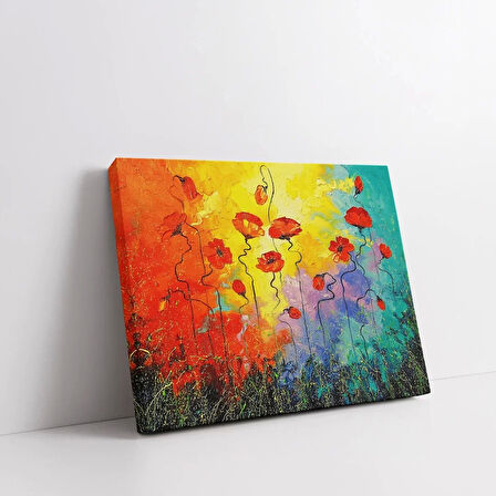 Gelincik Bahçesi Kanvas Tablo