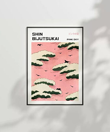 Çerçevesiz Poster Shin Bijutsukai Pembe Gökyüzü