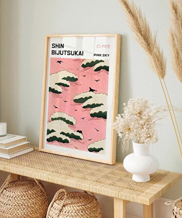 Çerçevesiz Poster Shin Bijutsukai Pembe Gökyüzü