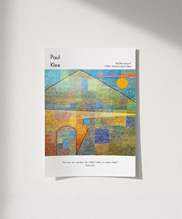 Çerçevesiz Poster Paul Klee Ad Parnassum