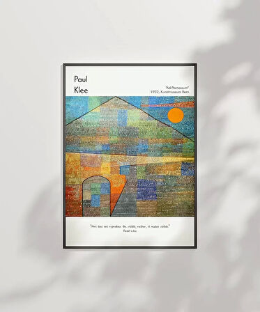 Çerçevesiz Poster Paul Klee Ad Parnassum