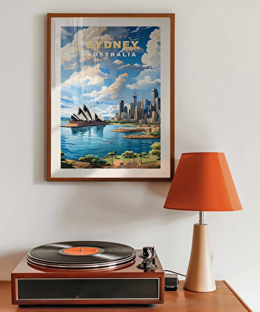 Çerçevesiz Poster Sydney Limanı ve Opera Binası