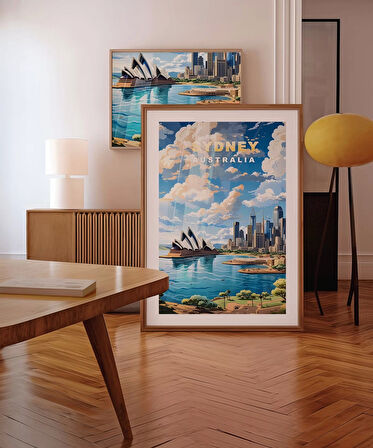 Çerçevesiz Poster Sydney Limanı ve Opera Binası
