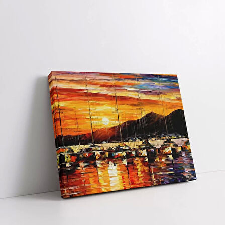 Gün Batımında Yansımalar Kanvas Tablo