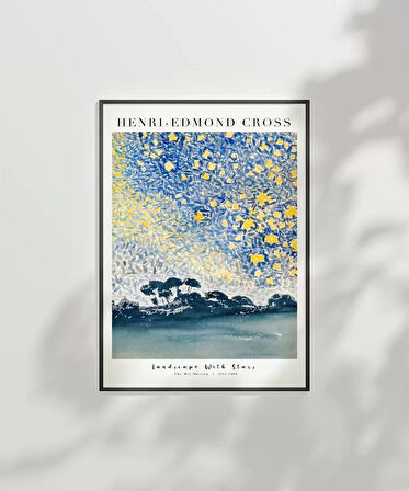 Çerçevesiz Poster Henri-Edmond Cross Yıldızlarla Dolu Manzara