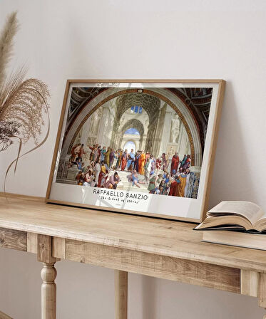 Çerçevesiz Poster Raffaello Sanzio Atina Okulu