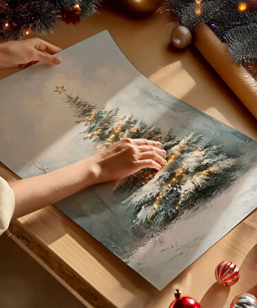 Çerçevesiz Poster Çan Ağacı Süprizi 2'li