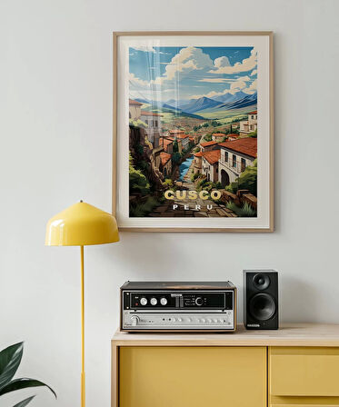 Çerçevesiz Poster And Dağlarının Kalbinde Cusco