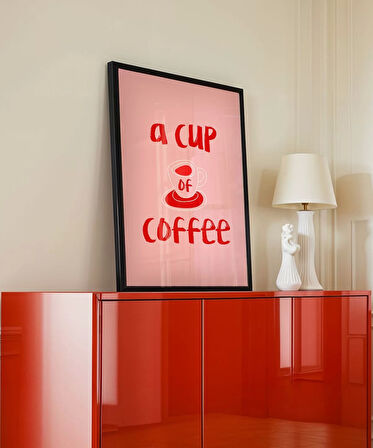 Çerçevesiz Poster Kahve Aşkı Dekorasyonu
