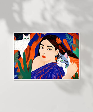 Çerçevesiz Poster oğanın ve Sevgilerin Uyumu