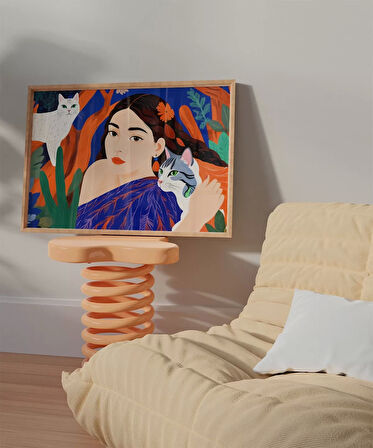 Çerçevesiz Poster oğanın ve Sevgilerin Uyumu