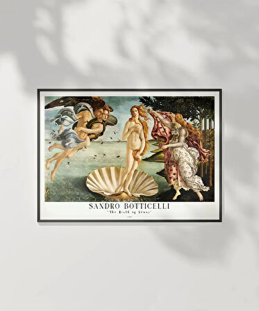Çerçevesiz Poster Sandro Botticelli Venüs'ün Doğuşu 2